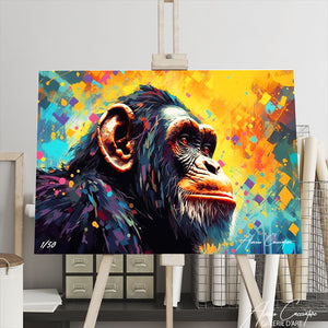 tableau singe pop art