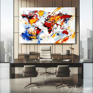 Carte Du Monde Avec Cadre