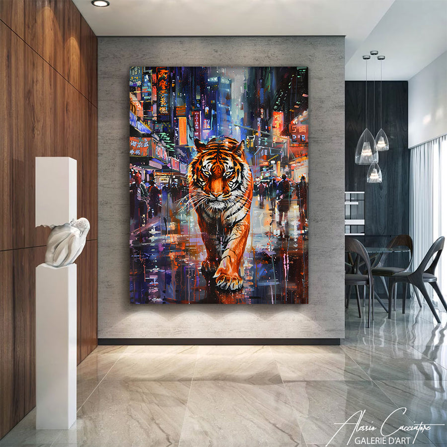 Peinture Tableau Tigre
– mise en situation