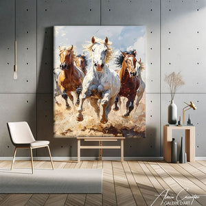 tableau de chevaux