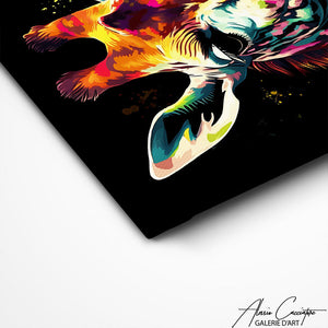 TABLEAU POP ART GIRAFE Alessio Cacciatore