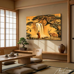tableau cascade d'eau