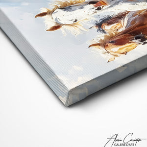 TABLEAU CHEVAUX ABSTRAIT Alessio Cacciatore