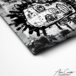 TABLEAU POP ART NOIR ET BLANC Alessio Cacciatore