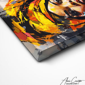 TABLEAU FEMME AFRICAINE ABSTRAIT Alessio Cacciatore