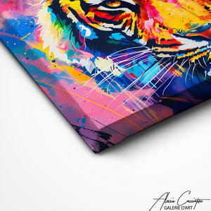 TABLEAU TIGRE POP ART Alessio Cacciatore