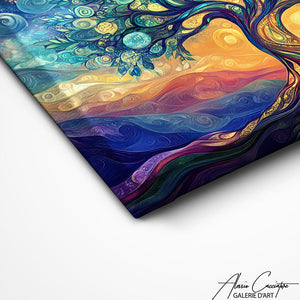 TABLEAU ARBRE DE VIE MYSTIQUE Alessio Cacciatore