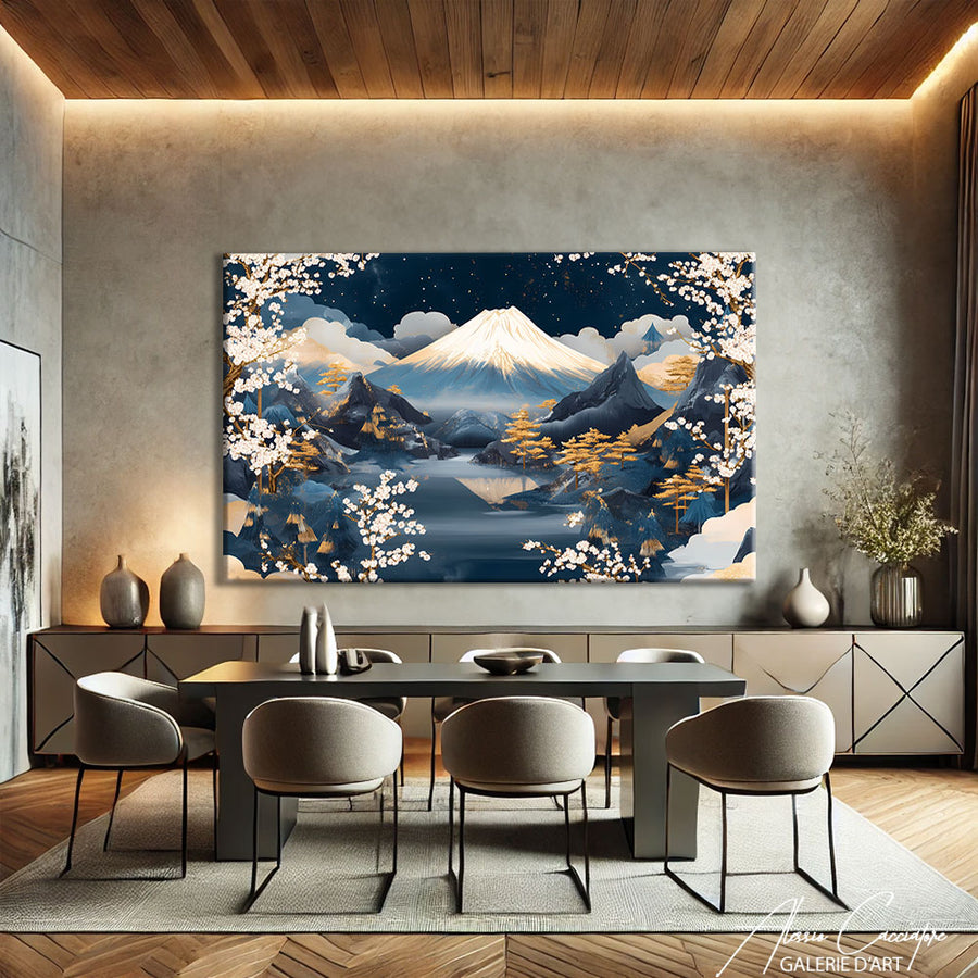 Toile Peinture Montagne – mise en situation