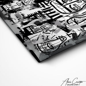 TABLEAU POP ART BLANC Alessio Cacciatore