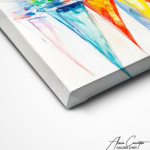 TABLEAU VOILIERS ABSTRAIT AlessioCacciatore
