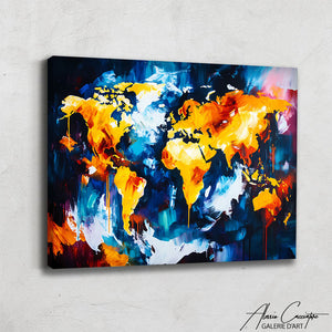 TABLEAU CADRE MAP MONDE AlessioCacciatore