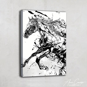 cheval tableau peinture