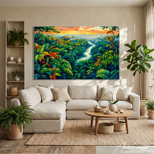 Peinture Grand Tableau Jungle