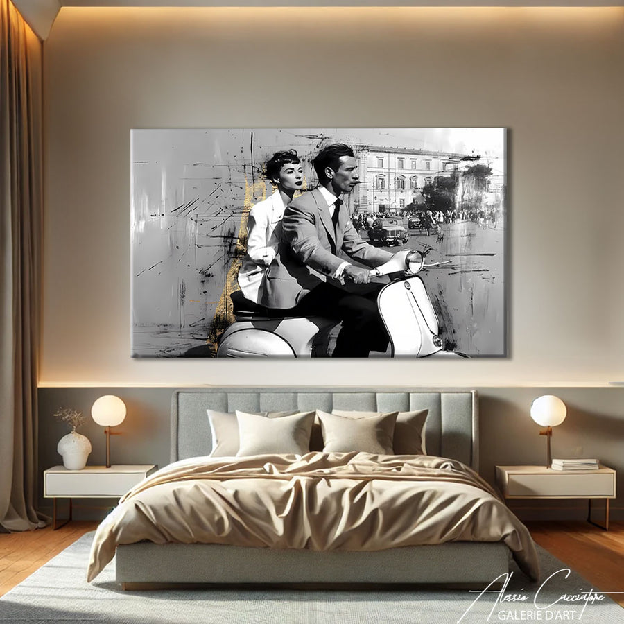 TABLEAU MOTO VINTAGE – mise en situation