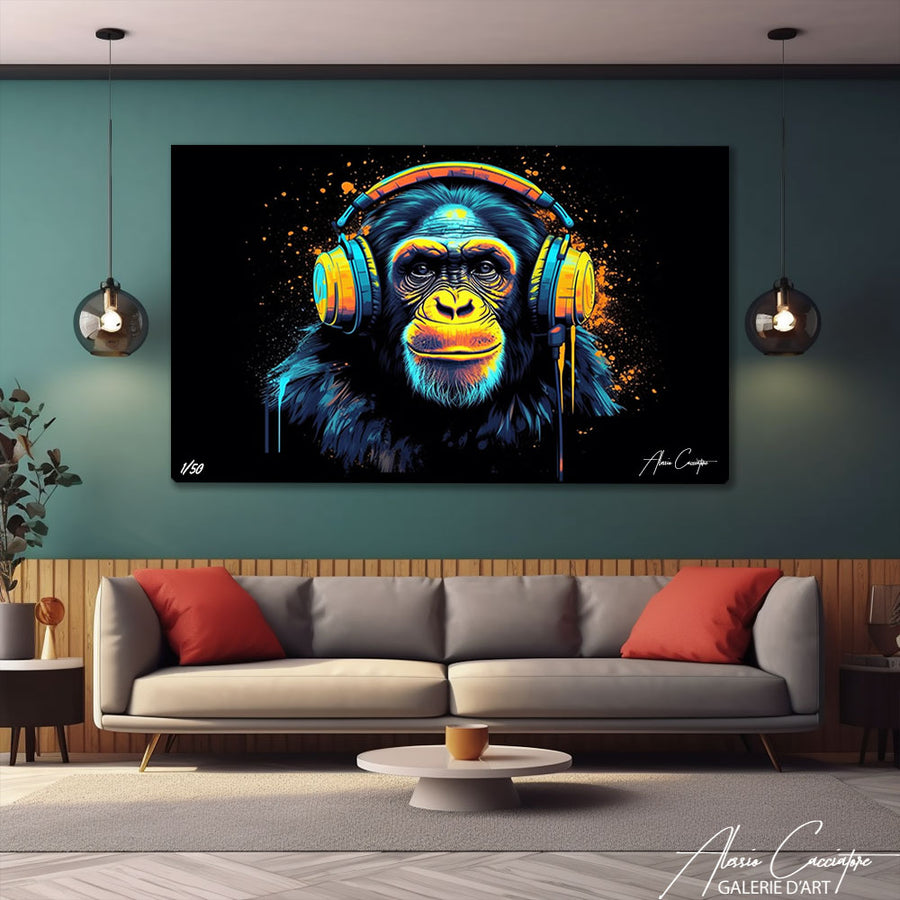 tableau singe noir – mise en situation