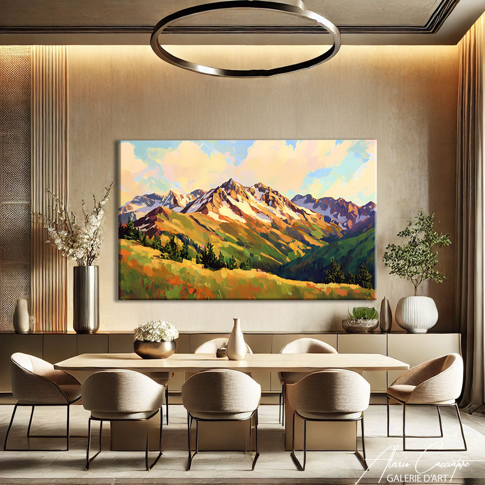 Grande Toile Murale Montagne