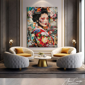 tableau femme japonaise