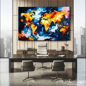 TABLEAU CADRE MAP MONDE AlessioCacciatore
