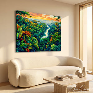 Affiche Grand Tableau Jungle