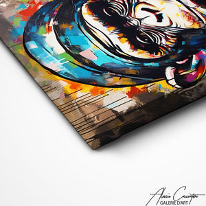 TABLEAU STREET ART SINGE Alessio Cacciatore