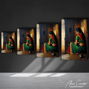 TABLEAU FEMME INDIENNE AlessioCacciatore
