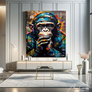 tableau pop art singe