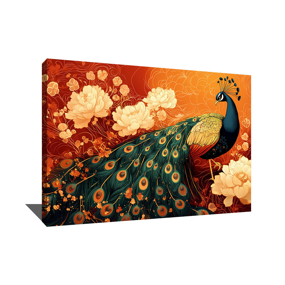 CHINESE PEACOCK PAINTING