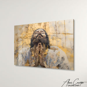 TABLEAU JÉSUS PRIÈRE Alessio Cacciatore