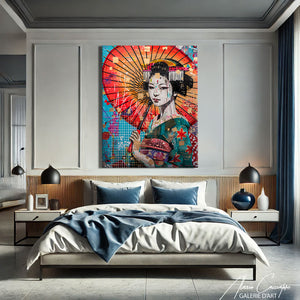 tableau japonais geisha