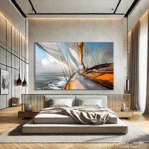 Tableau Peinture Bateau