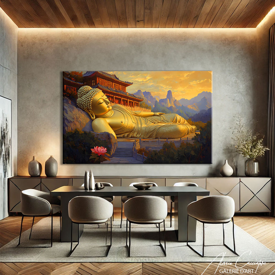 TABLEAU BOUDDHA ABSTRAIT – mise en situation