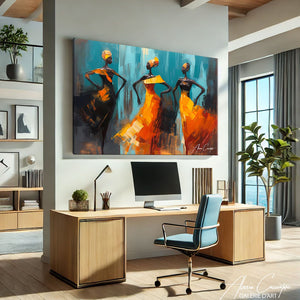 TABLEAU DANSE AFRICAINE MODERNE