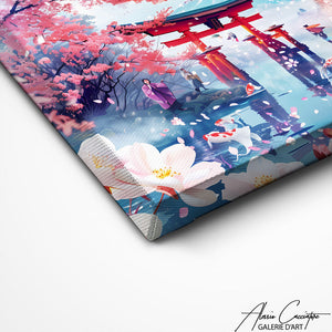 TABLEAU PAYSAGE JAPONAIS Alessio Cacciatore