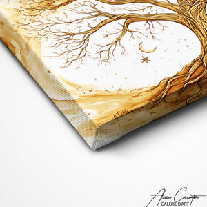 TABLEAU PEINTURE ARBRE ABSTRAIT Alessio Cacciatore