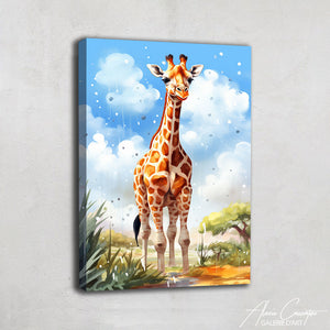 girafe tableau bebe
