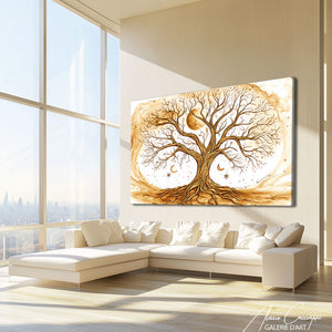 peinture sur toile arbre abstrait