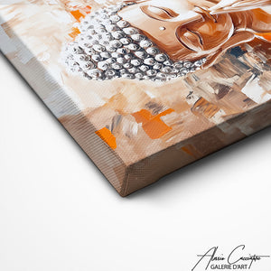 TABLEAU BOUDDHA ABSTRAIT Alessio Cacciatore
