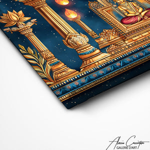 TABLEAU INDIEN BOUDDHA Alessio Cacciatore