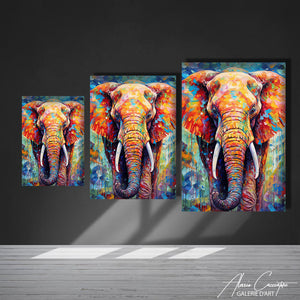 TABLEAU ÉLÉPHANT ACRYLIQUE Alessio Cacciatore