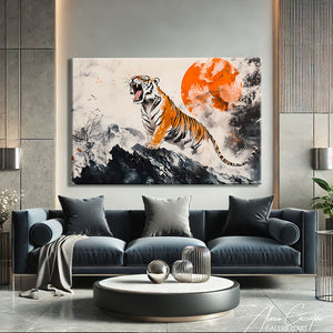 TABLEAU TIGRE ABSTRAIT