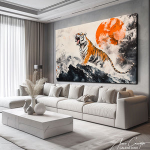 TABLEAU TIGRE ABSTRAIT