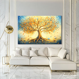 tableau peinture arbre