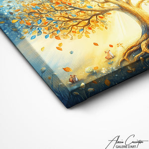 TABLEAU PEINTURE ARBRE LUMINEUX Alessio Cacciatore