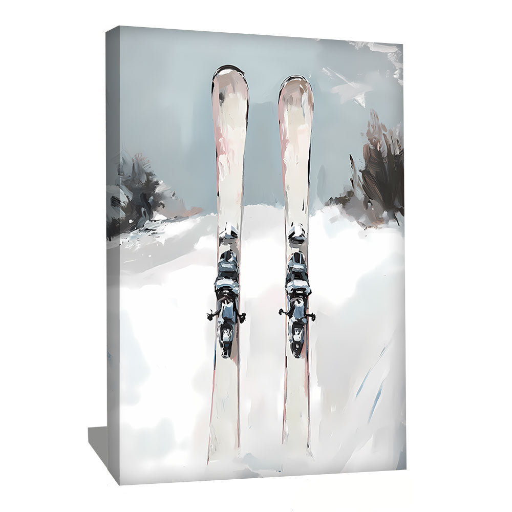 Tableau Ski Abstrait