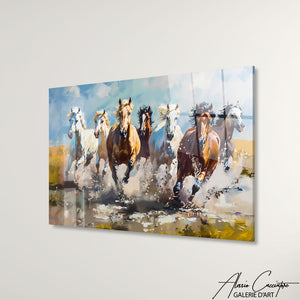 TABLEAU CHEVAUX SAUVAGES Alessio Cacciatore
