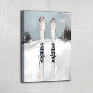 Tableau Ski Abstrait