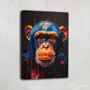 tableau peinture singe