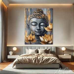 Tableau Bouddha Abstrait