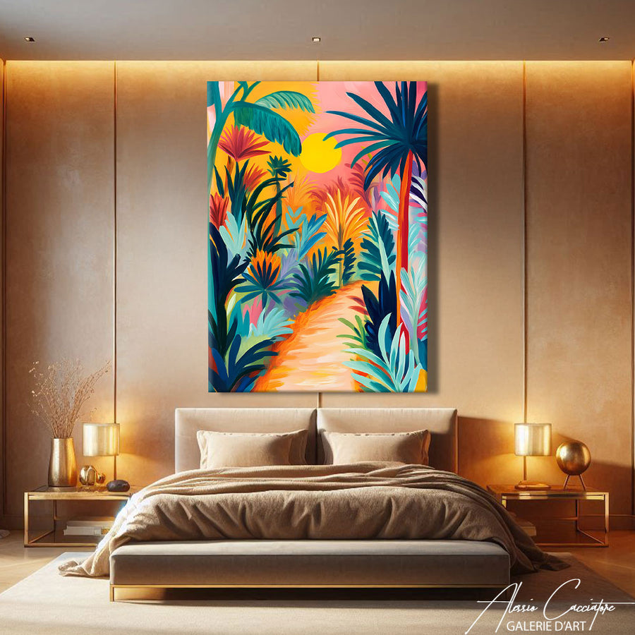 Toile Jungle Tableau – mise en situation