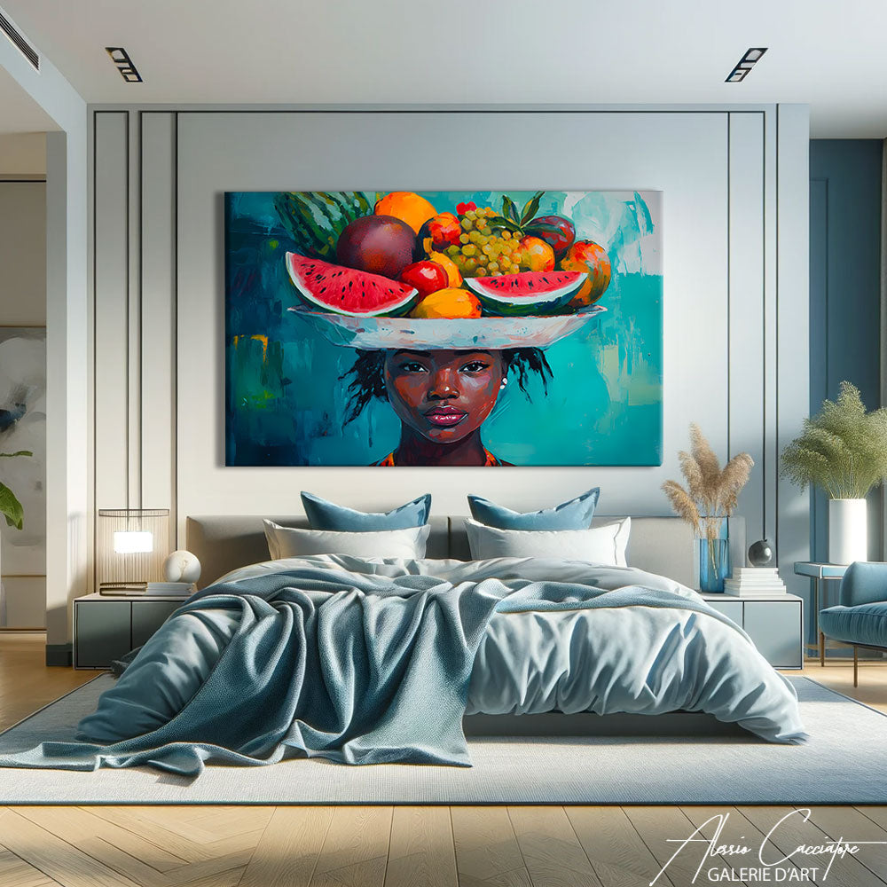 EXOTIC LIVING ROOM PAINTING